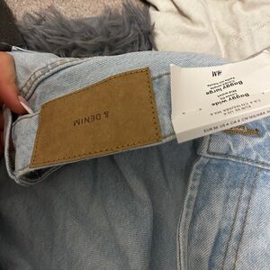 Baggy jeans H&M brand new size 36/4 light wash ripped blue
